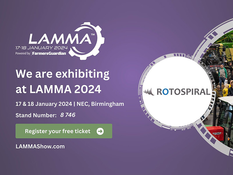 Rotospiral is exhibiting at LAMMA 2024